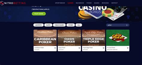 nitrogen betting - nitrogen sports poker.